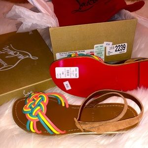 Christian Louboutin Ella Flat Nappa/Veau Velours.